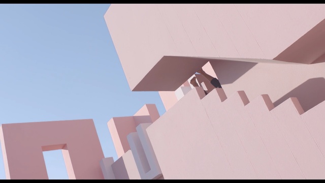 Video Reference: pink, architecture, sky, line, font, design, angle, graphics, brand, daylighting