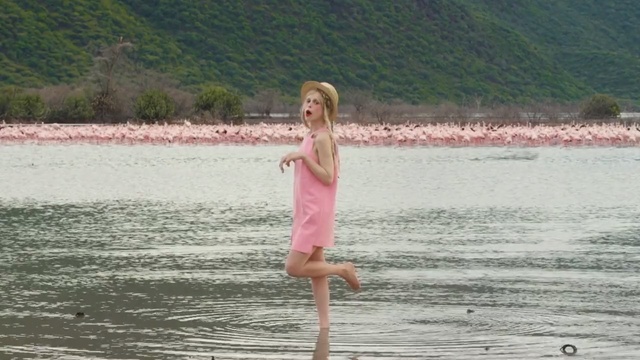 Video Reference: bikini, swimsuit, garment, beach, maillot, clothing, sea, ocean, water, vacation, sand, summer, sexy