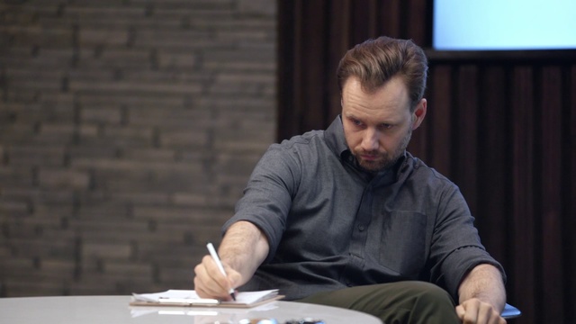 Video Reference: Conversation, Table, Sitting, White-collar worker