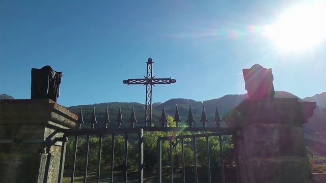 Video Reference: Sky, Cross, Religious item, Tree, Symbol, Plant