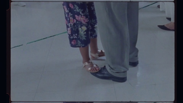 Video Reference: Leg, Footwear, Floor, Human leg, Pink, Shoe, Snapshot, Foot, Standing, Flooring