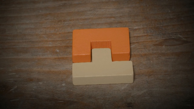 Video Reference: orange, wood, material, floor, angle, square, space, Person