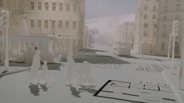 Video Reference: architecture, snow, tourist attraction, winter, building, window, Person