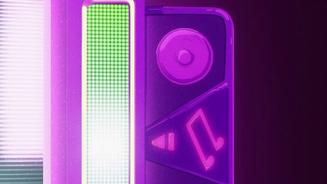 Video Reference: Purple, Violet, Pink, Magenta, Technology, Electric blue, Electronic device, Circle