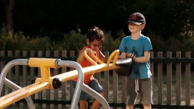 Video Reference: outdoor play equipment, recreation, leisure, playground, product, fun, race, play, vehicle, sports equipment, Person