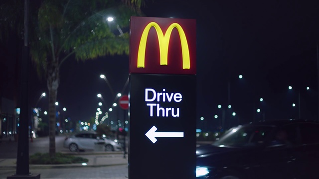Video Reference: Light, Lighting, Sign, Night, Signage, Font, Traffic sign, Street sign, Automotive lighting, Road