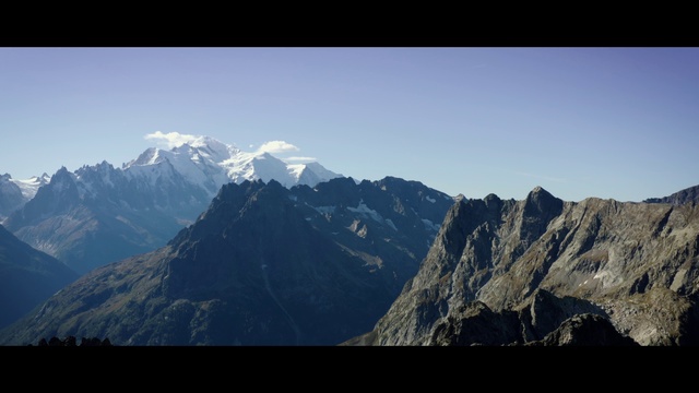 Video Reference: Mountainous landforms, Mountain, Mountain range, Ridge, Highland, Sky, Alps, Massif, Summit, Arête