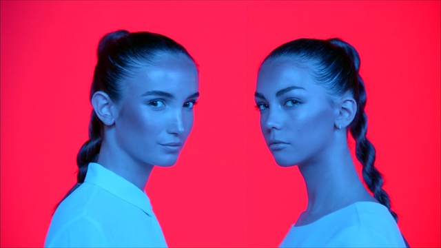 Video Reference: Blue, Hair, Face, Red, Hairstyle, Electric blue, Neck