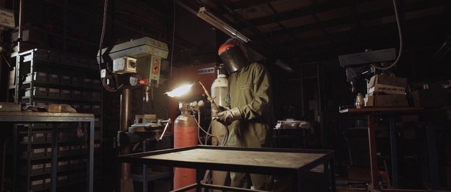Video Reference: Table, Helmet, Hat, Gas, Jacket, Workwear, Event, Metal, Darkness, Blue-collar worker
