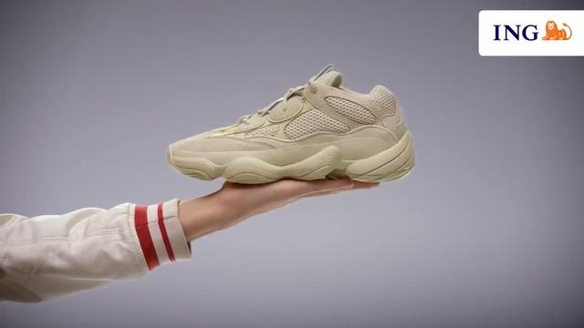 Video Reference: Footwear, Shoe, White, Outdoor shoe, Beige, Sneakers, Walking shoe, Athletic shoe, Hand, Brand