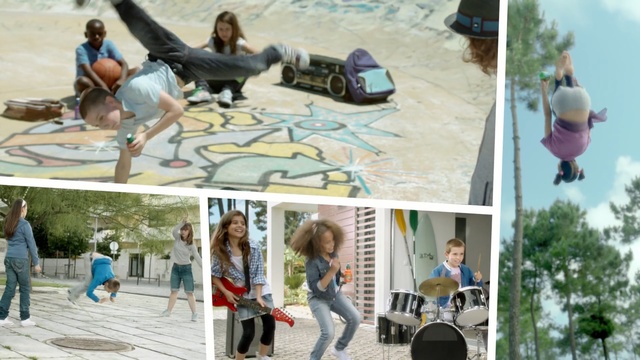 Video Reference: leisure, vacation, recreation, tourism, fun, travel, photomontage, collage