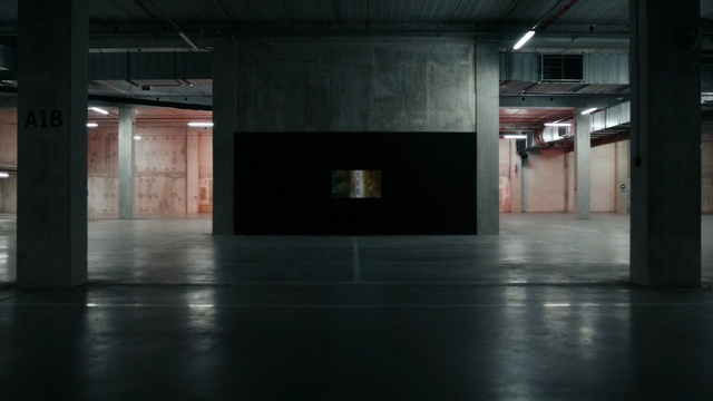 Video Reference: Light, Floor, Darkness, Architecture, Concrete, Building, Line, Flooring, Cement, Parking