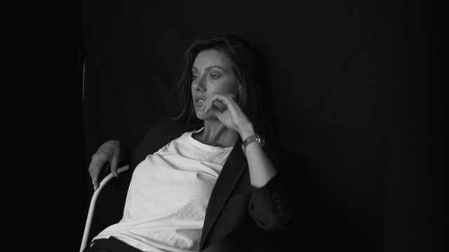 Video Reference: black, white, photograph, singing, black and white, microphone, music, performance, photography, light, Person