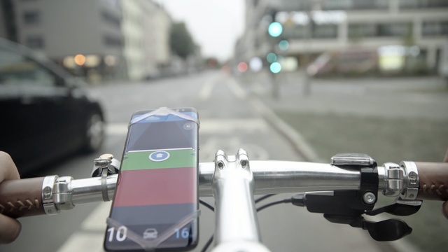 Video Reference: car, vehicle, mode of transport, lane, motor vehicle, automotive design, technology, road, automotive exterior, bicycle accessory