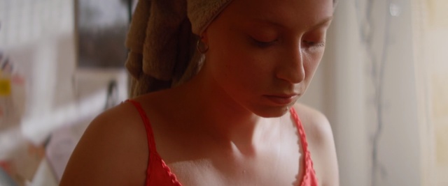 Video Reference: girl, lip, brown hair, neck, Person