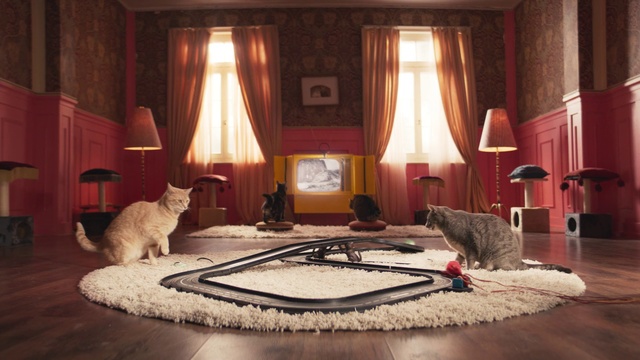 Video Reference: Room, Interior design, Property, Furniture, Living room, Suite, Building, Bed, House, Floor, Person