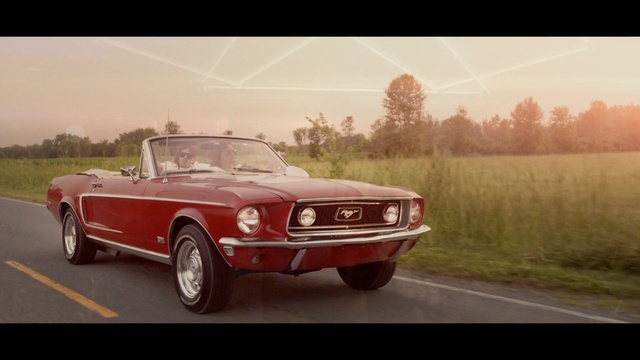 Video Reference: Land vehicle, Vehicle, Car, Motor vehicle, Automotive design, Muscle car, Classic car, First generation ford mustang, Pony car, Ford mustang, Field, Forest