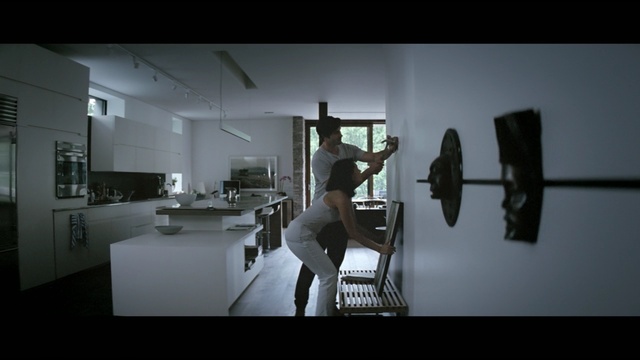 Video Reference: darkness, interior design, Person