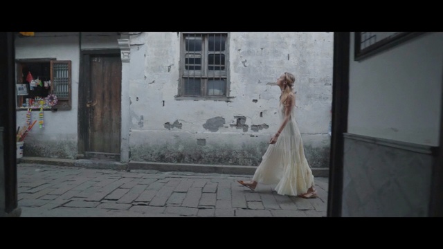 Video Reference: photograph, dress, lady, snapshot, gown, girl, screenshot, window, Person