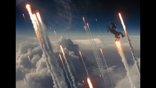 Video Reference: Atmosphere, Sky, Space, Event, Stunt performer, Vehicle, World, Heat