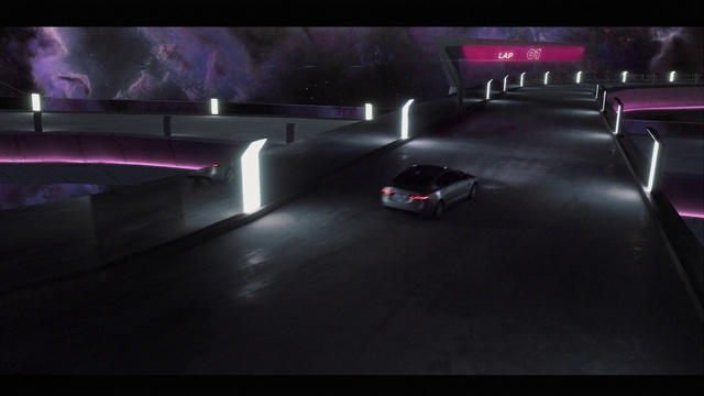 Video Reference: Mode of transport, Light, Vehicle, Lighting, Car, Darkness, Performance car, Screenshot, Automotive lighting, Night