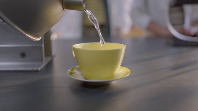 Video Reference: Cup, Cup, Yellow, Serveware, Coffee cup, Saucer, Teacup, Drink, Tableware, Drinkware