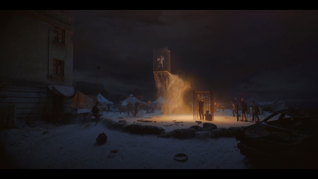 Video Reference: geological phenomenon, screenshot, atmosphere, sky, smoke, darkness, midnight