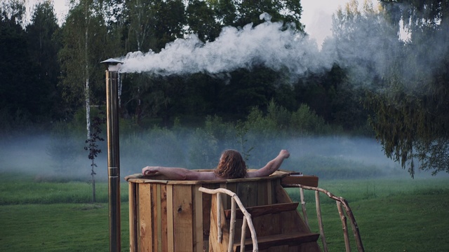 Video Reference: Water, Smoke, Atmospheric phenomenon, Tree, Mist, Landscape, Reflection, Plant, Leisure, Lake