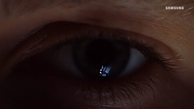 Video Reference: Eye, Iris, Eyebrow, Skin, Eyelash, Close-up, Organ, Brown, Human body, Photography