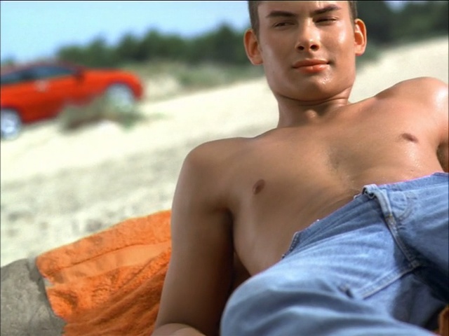 Video Reference: Barechested, Male, Muscle, Chest, Arm, Sitting, Trunk, Human body, Abdomen, Model