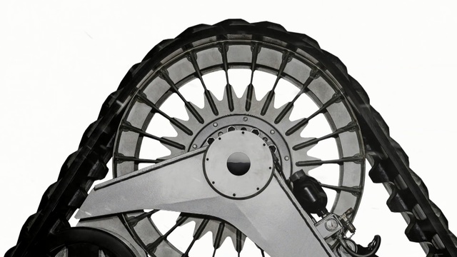 Video Reference: wheel, structure, automotive tire, bicycle tire, spoke, black and white, tire, bicycle part, rim, auto part