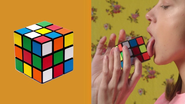 Video Reference: Toy, Rubiks cube, Mechanical puzzle, Hand, Puzzle, Finger, Colorfulness, Educational toy