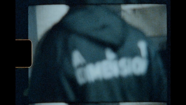 Video Reference: blue, black, white, photograph, darkness, snapshot, hand, shadow, jaw, font