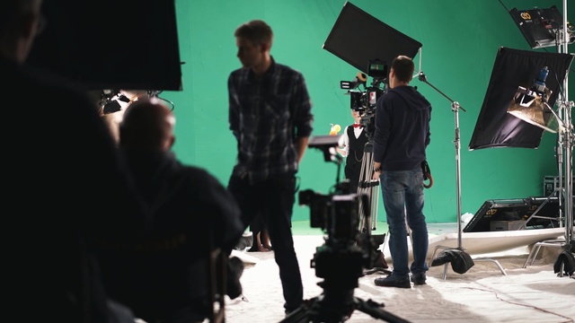 Video Reference: film studio, filmmaking, audio, studio, music, technology, television crew, musician, cinematographer, performance, Person