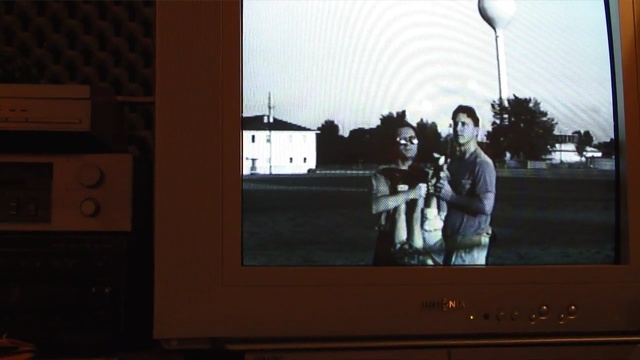 Video Reference: technology, electronic device, display device, television, window, multimedia, darkness, projection screen, Person