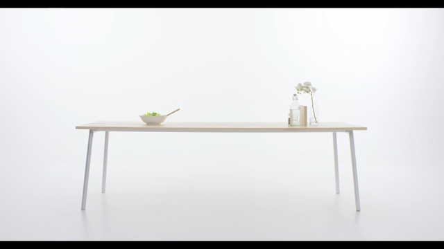 Video Reference: Furniture, White, Desk, Table, Shelf, Line, Still life photography, Sofa tables, Rectangle, Material property