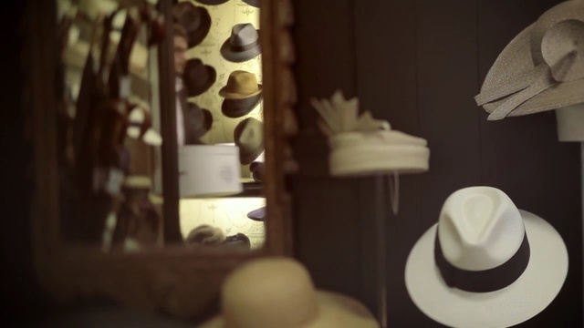 Video Reference: Hat, Room, Headgear, Lighting accessory, Fashion accessory, Window, Lampshade, Interior design