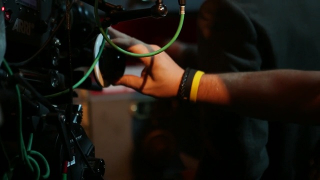 Video Reference: audio, audio equipment, technology, darkness, hand, midnight, machine, space