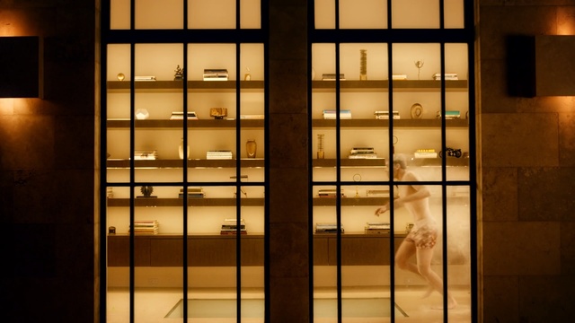 Video Reference: Architecture, Glass, Transparent material, Door, Display case, Tints and shades, Window, Metal, Building, Person