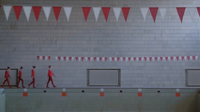Video Reference: Red, Wall, Line, Art, Pattern, Rectangle