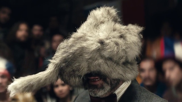 Video Reference: Fur, Snout, Fashion, Human, Headgear, Fur clothing, Canidae, Fictional character, Irish wolfhound, Ear