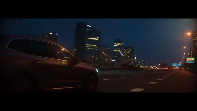 Video Reference: Vehicle, Car, Automotive design, Sky, Night, Luxury vehicle, Lighting, City, Automotive lighting, Sport utility vehicle