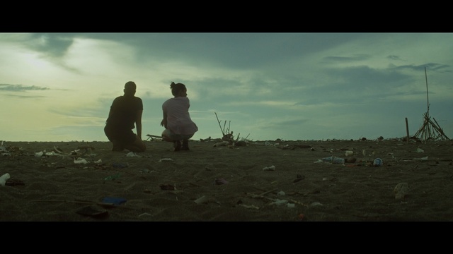 Video Reference: sea, sky, water, cloud, horizon, atmosphere, screenshot, ocean, shore, beach, Person