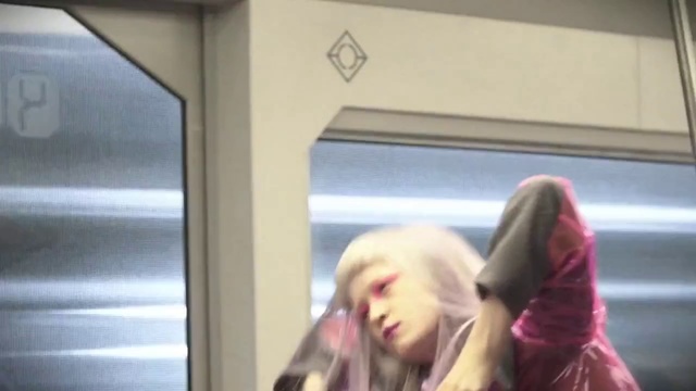 Video Reference: Hair, Photograph, Face, Facial expression, Blond, Pink, Head, Snapshot, Fun, Beauty