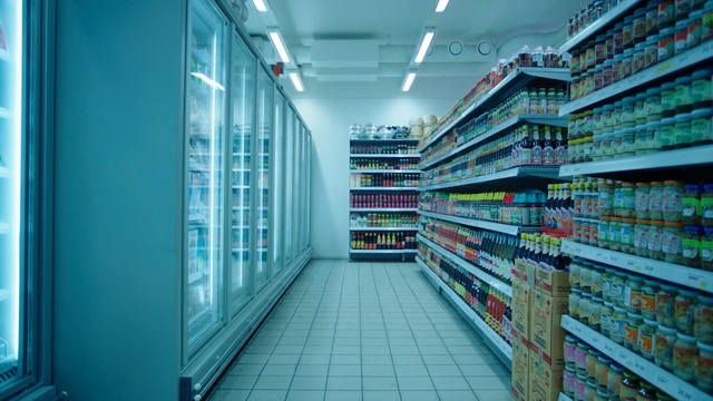 Video Reference: Shelf, Aisle, Product, Building, Supermarket, Electronics, Shelving, Technology, Convenience store, Grocery store
