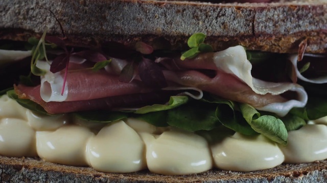 Video Reference: Food, Dish, Cuisine, Ingredient, Provolone, Sandwich, Produce, Recipe, Finger food, Vegetable, Person