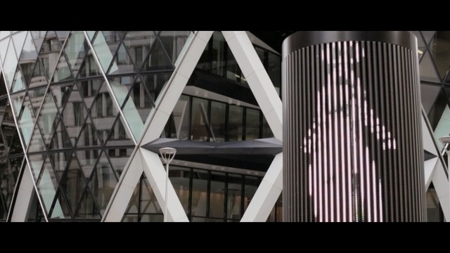 Video Reference: Architecture, Symmetry, Daylighting, Line, Skyscraper, Facade, Building, Column, Metropolitan area, Black-and-white, Person