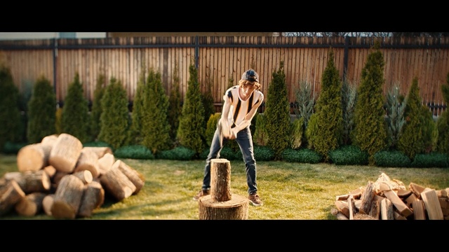 Video Reference: Grass, Tree, Lawn, Screenshot, Animation, Wood chopping