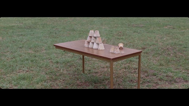 Video Reference: Furniture, Table, Coffee table, Outdoor table, Grass, Chair, Wood, Outdoor furniture, Picnic table, Plywood, Outdoor, Field, Sitting, Wooden, Standing, Grassy, Large, Area, Television, Green, Room, Covered, Red, Man, White, Laying, Fire, Bench, Desk, Stool, Kitchen & dining room table, Dining table