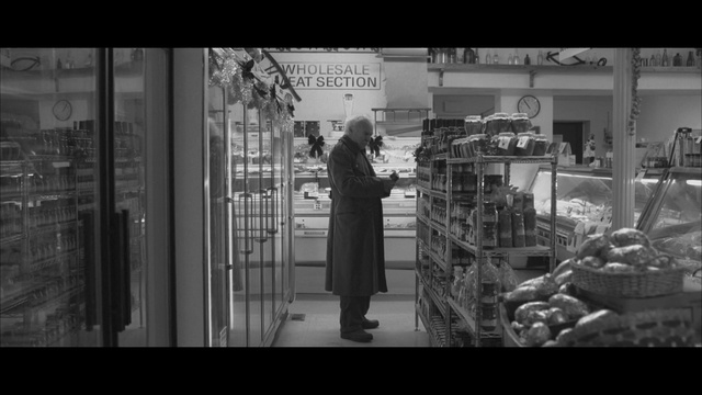 Video Reference: white, black, photograph, urban area, black and white, monochrome photography, infrastructure, photography, snapshot, street, Person